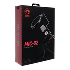 Микрофон Marvo MIC-02, гибкая стойка, 3,5 мм, кабель 1,5 м, чёрный - фото 9390183