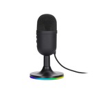 Микрофон Marvo MIC-06 BK, подставка, 3.5мм, кабель 1,8, чёрный - фото 9390187