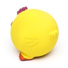 Игрушка пищащая для собак из латекса "Цыплёнок-Мяч", 8 см, жёлтая - Фото 3