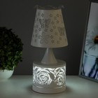 Аромалампа с подсветкой «Цветы» Е27 40 Вт+RGB белый 13×13×30 см - Фото 4