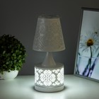 Аромалампа с подсветкой «Узор» Е27 40 Вт+RGB белый 13×13×30 см - Фото 4