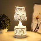 Аромалампа с подсветкой «Узор» Е27 40 Вт+RGB белый 13×13×30 см - Фото 5