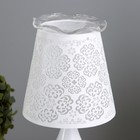 Аромалампа с подсветкой «Узор» Е27 40 Вт+RGB белый 13×13×30 см - Фото 6