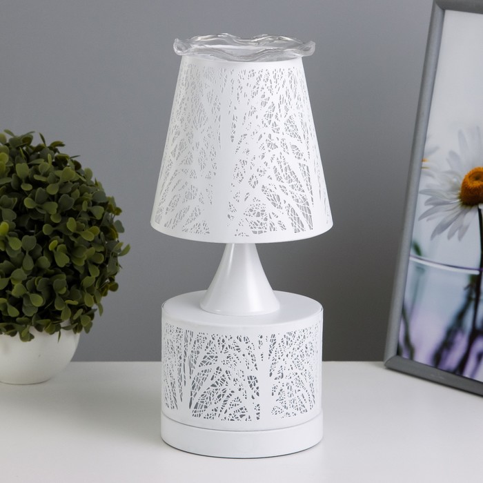 Аромалампа с подсветкой «Деревья» Е27 40 Вт+RGB белый 13×13×30 см - Фото 1