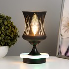 Аромалампа с подсветкой «Листья» GU10 35 Вт+RGB черный 11×11×23 см - Фото 2