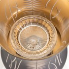 Аромалампа с подсветкой «Листья» GU10 35 Вт+RGB черный 11×11×23 см - Фото 6