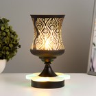 Аромалампа с подсветкой «Узоры» GU10 35 Вт+RGB черный 11×11×23 см - Фото 2