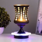 Аромалампа с подсветкой «Круги» GU10 35 Вт+RGB черный 11×11×23 см - Фото 2