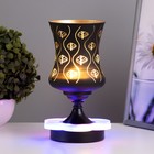 Аромалампа с подсветкой «Листья» GU10 35 Вт+RGB черный 11×11×23 см - Фото 2