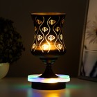 Аромалампа с подсветкой «Листья» GU10 35 Вт+RGB черный 11×11×23 см - Фото 3