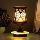 Аромалампа с подсветкой «Фигуры» GU10 35 Вт+RGB черный 11×11×23 см - Фото 3