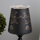 Аромалампа с подсветкой «Цветок» E14 40 Вт +RGB черный 12.5×12.5×23 см - Фото 4