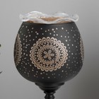 Аромалампа с подсветкой «Узоры» E14 40 Вт +RGB черный 12.5×12.5×23 см - Фото 6