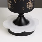 Аромалампа с подсветкой «Цветы» E14 40 Вт +RGB черный 10×10×24.5 см - Фото 5