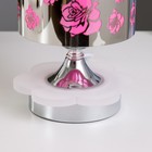 Аромалампа с подсветкой «Цветы» E14 40 Вт +RGB черный 12×12×22.5 см - Фото 5