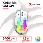 Мышь Xtrike Me GM-319, игровая, проводная, подсветка RGB, 6400 DPI, USB, 1,5 м, белая - фото 12257665