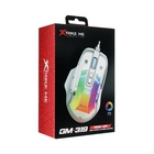 Мышь Xtrike Me GM-319, игровая, проводная, подсветка RGB, 6400 DPI, USB, 1,5 м, белая - фото 9390262