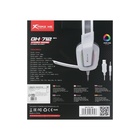 Наушники Xtrike Me GH-712, игровые, полноразмерные, подсветка, mic, USB + 3.5мм, 2 м,белые - фото 9390283
