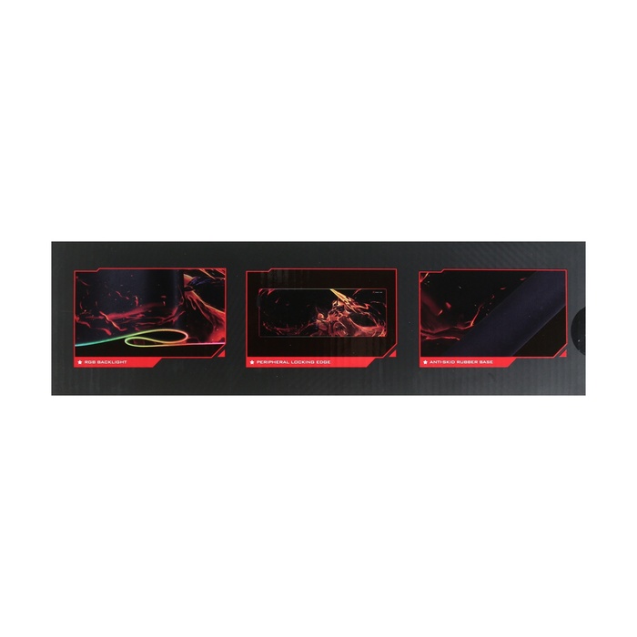 Коврик для мыши XTrike Me MP-605, игровой, 800x300x3 мм, подсветка RGB, чёрный