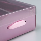 Коробка подарочная складная, упаковка, «Розовая», 20 х 20 х 10 см - Фото 6
