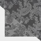 Ткань подкладочная «Огурцы», 100 % полиэстер, 1 × 1,4 м, цвет серый - Фото 3