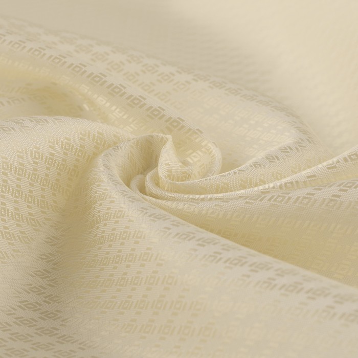 Ткань подкладочная «Ромб», 100 % полиэстер, 1 × 1,4 м, цвет молочный