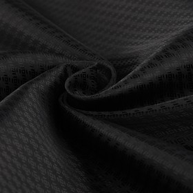 Ткань подкладочная «Ромб», 100 % полиэстер, 1 × 1,4 м, цвет чёрный