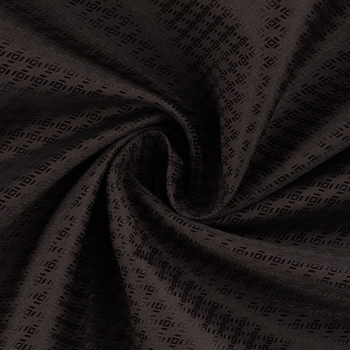 Ткань подкладочная «Ромб», 100 % полиэстер, 1 × 1,4 м, цвет тёмный шоколад - Фото 1
