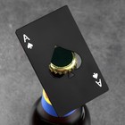 Карта-открывашка "Туз козырный", 8,5 х 5,5 см, черная - Фото 1