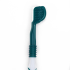 Зубная щётка для животных 360 градусов, зелёная/белая, 17,5 см - фото 9423548