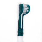 Зубная щётка для животных 360 градусов, зелёная/белая, 17,5 см - фото 9423549