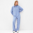 Комплект женский (сорочка, брюки) MINAKU: Home collection цвет голубой, р-р 42 - фото 321216245