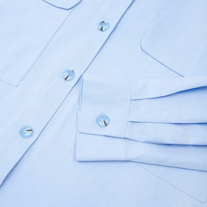 Комплект женский (сорочка, брюки) MINAKU: Home collection цвет голубой, р-р 54