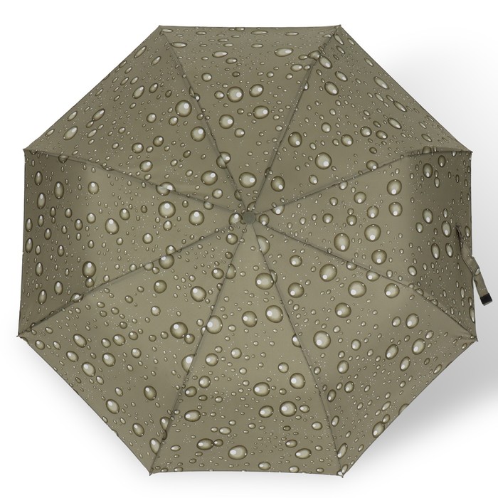 Зонт полуавтоматический «Капли», эпонж, 3 сложения, 8 спиц, R = 48 см, цвет МИКС - фото 1908101332