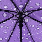 Зонт полуавтоматический «Капли», эпонж, 3 сложения, 8 спиц, R = 48 см, цвет МИКС - Фото 6