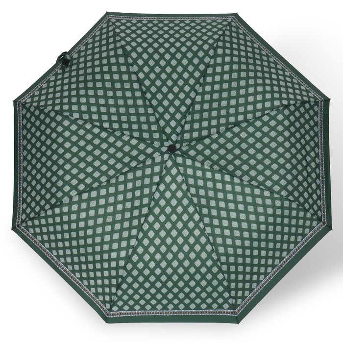 Зонт полуавтоматический «Орнамент», эпонж, 3 сложения, 8 спиц, R = 48 см, цвет МИКС