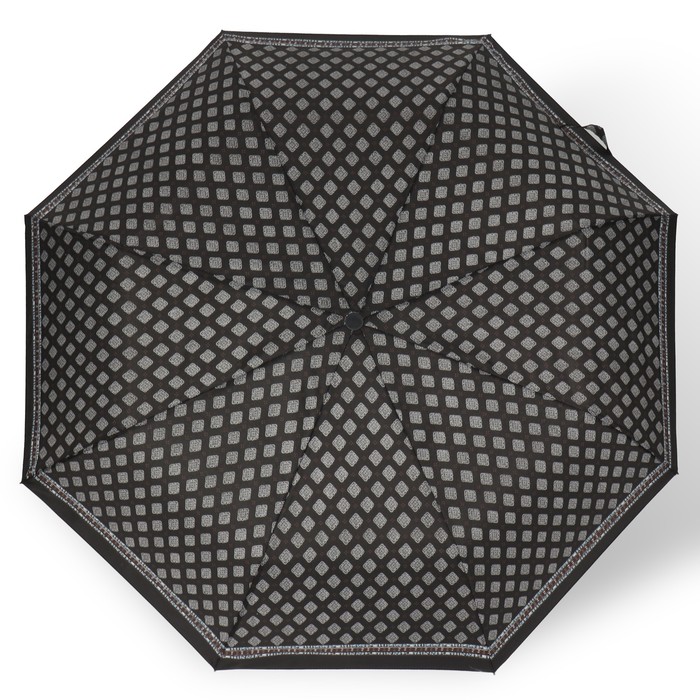 Зонт полуавтоматический «Орнамент», эпонж, 3 сложения, 8 спиц, R = 48 см, цвет МИКС - фото 1927081154
