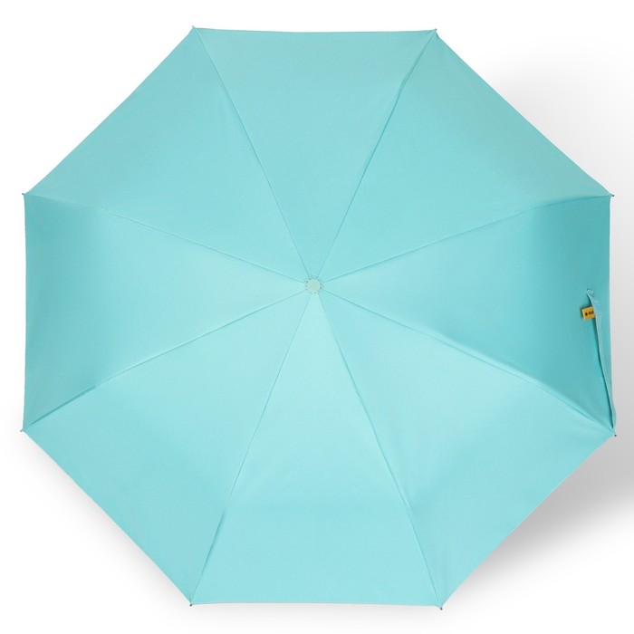 Зонт автоматический «Однотон», эпонж, 3 сложения, 8 спиц, R = 50 см, цвет МИКС