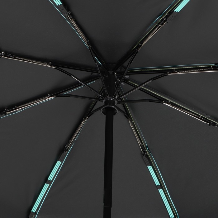 Зонт автоматический «Однотон», эпонж, 3 сложения, 8 спиц, R = 50 см, цвет МИКС - фото 1908101357