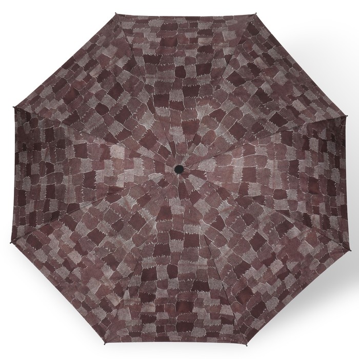 Зонт механический «Ячейки», эпонж, 4 сложения, 8 спиц, R = 50 см, цвет МИКС - фото 1905196130