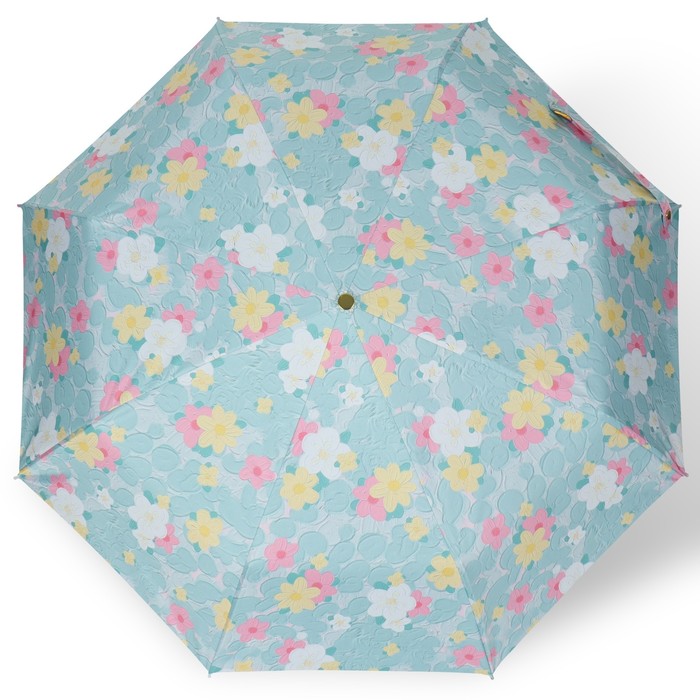 Зонт автоматический «Природа», эпонж, 3 сложения, 8 спиц, R = 48 см, цвет МИКС - фото 1906657125