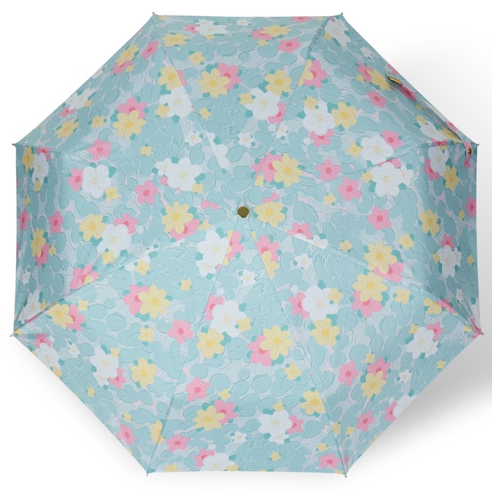 Зонт автоматический «Природа», эпонж, 3 сложения, 8 спиц, R = 48 см, цвет МИКС - фото 1906657117