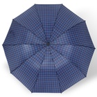 Зонт механический «Клетка», 4 сложения, 10 спиц, R = 53 см, цвет МИКС - фото 9390461