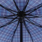 Зонт механический «Клетка», 4 сложения, 10 спиц, R = 53 см, цвет МИКС - Фото 6