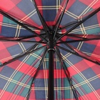 Зонт механический «Клетка», 4 сложения, 10 спиц, R = 55 см, цвет МИКС - фото 9390473