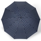 Зонт механический «Клетки», эпонж, 4 сложения, 10 спиц, R = 53 см, цвет МИКС - фото 9862943
