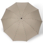 Зонт механический «Клетки», эпонж, 4 сложения, 10 спиц, R = 53 см, цвет МИКС - фото 9862944