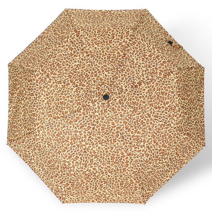 Зонт автоматический «Леопард», эпонж, 3 сложения, 8 спиц, R = 48 см, цвет МИКС