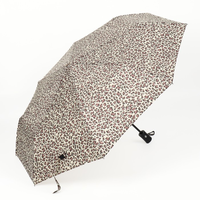 Зонт автоматический «Леопард», эпонж, 3 сложения, 8 спиц, R = 48 см, цвет МИКС - фото 1908101472