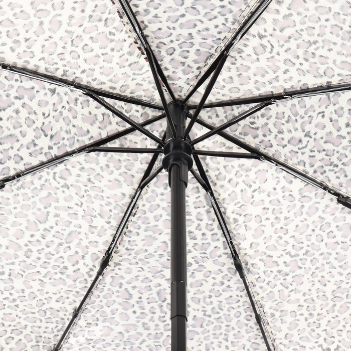 Зонт автоматический «Леопард», эпонж, 3 сложения, 8 спиц, R = 48 см, цвет МИКС